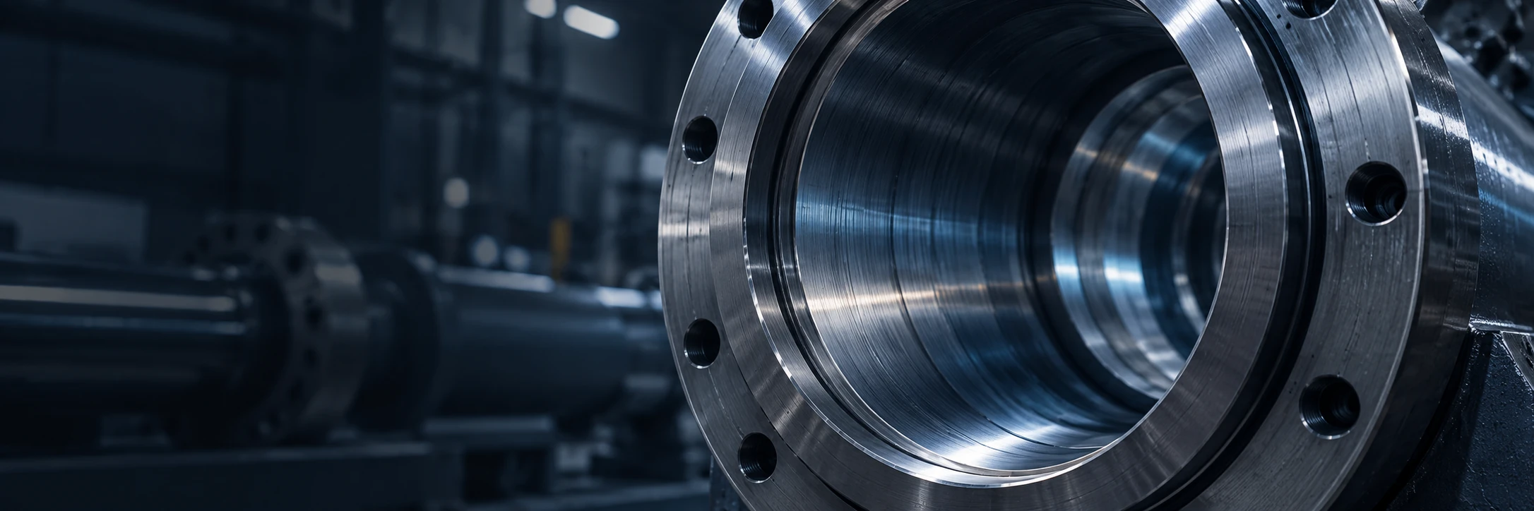 Precision-machined hydraulic cylinder bore