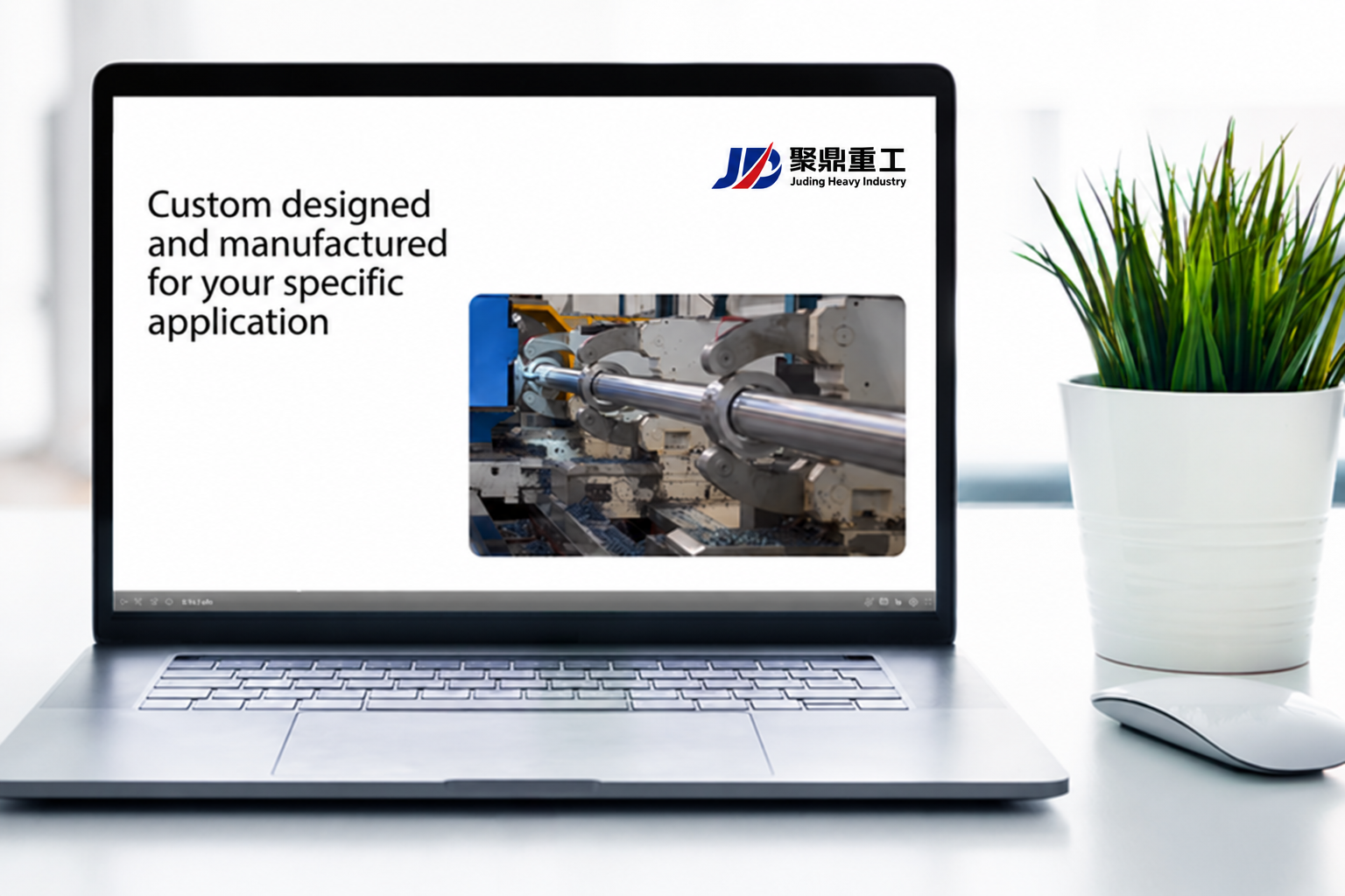 Large hydraulic cylinder manufacturing at Juding Heavy Industry